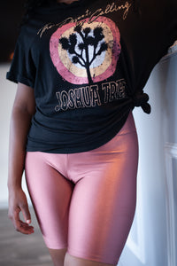 MAUVE BIKER SHORTS