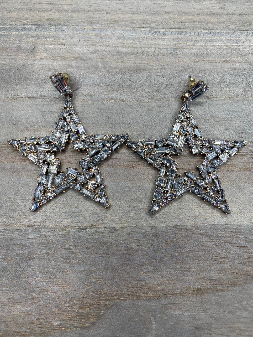 BAGUETTE STAR EARRINGS
