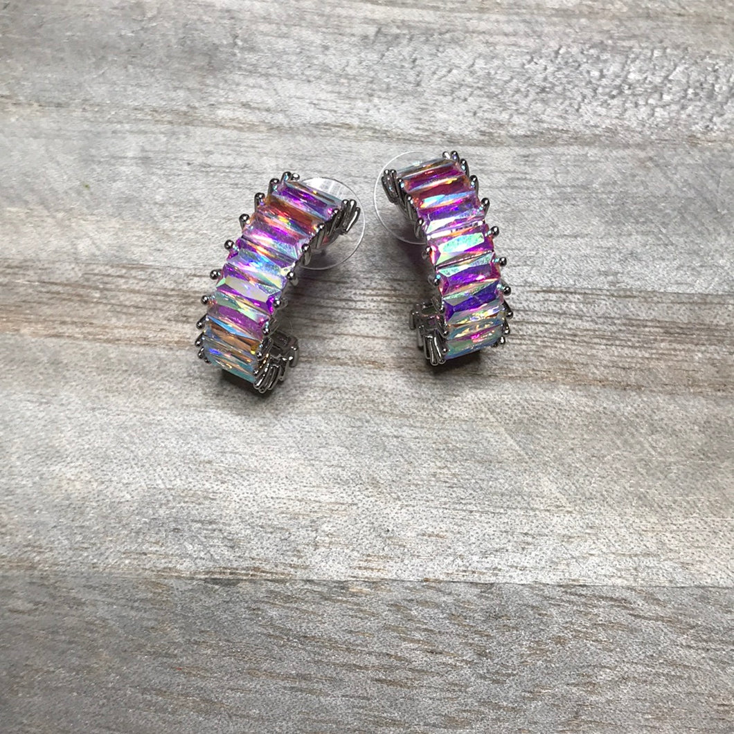 LOVE MYSELF CRYSTAL HOOPS
