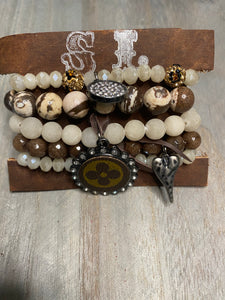 LV STACK (BROWN MARBLE)