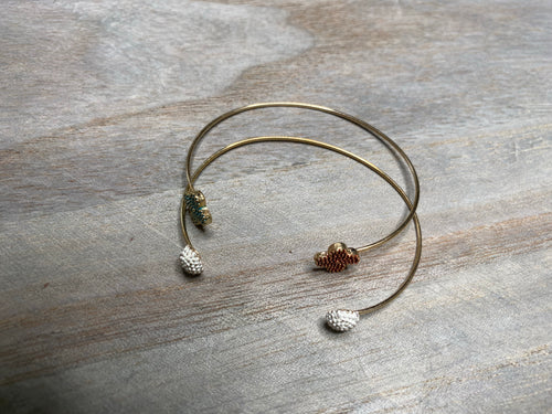 TWO FLOWERS BANGLES