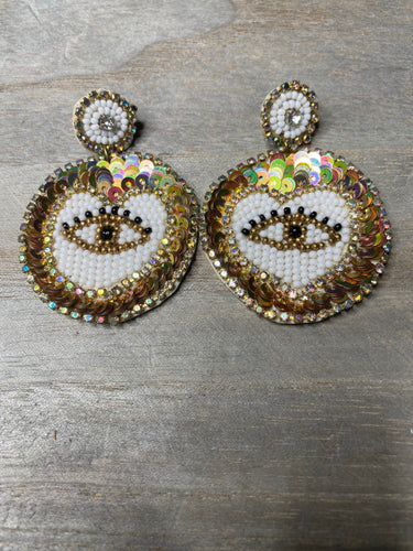 GOLDEN THIRD EYE EARRINGS