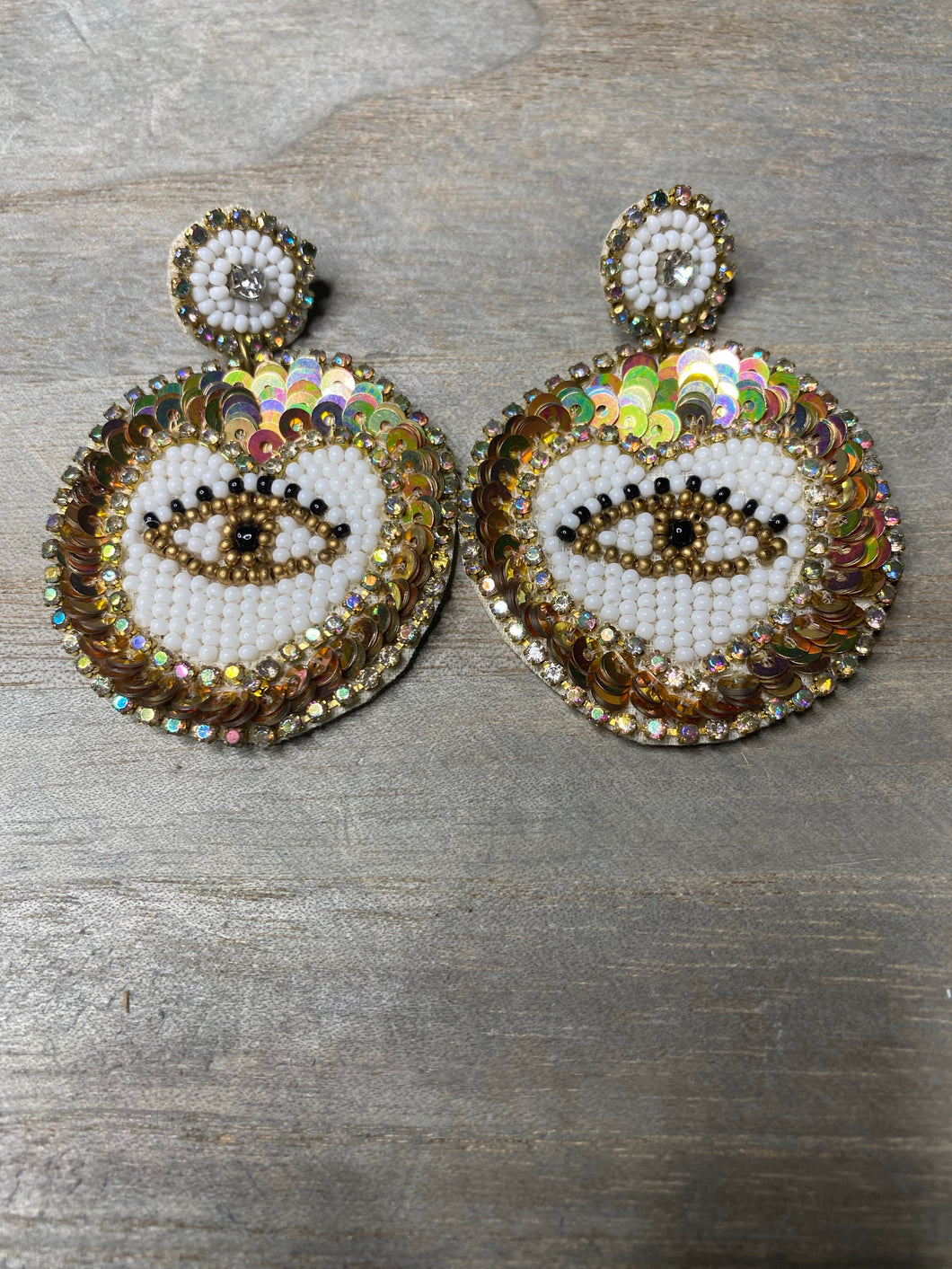 GOLDEN THIRD EYE EARRINGS