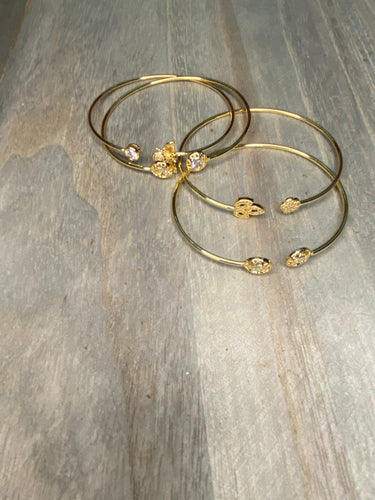 GOLD BANGLES (SET OF 4)