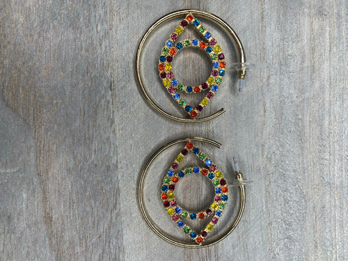 Multi Evil Eye Earrings
