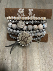 LV STACK ( SLIVER PINK & MARBLE)