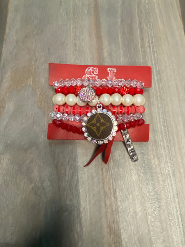 LV STACK ( RED & PEARL)