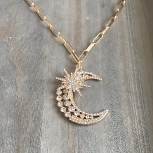 STAR OVER MOON NECKLACE
