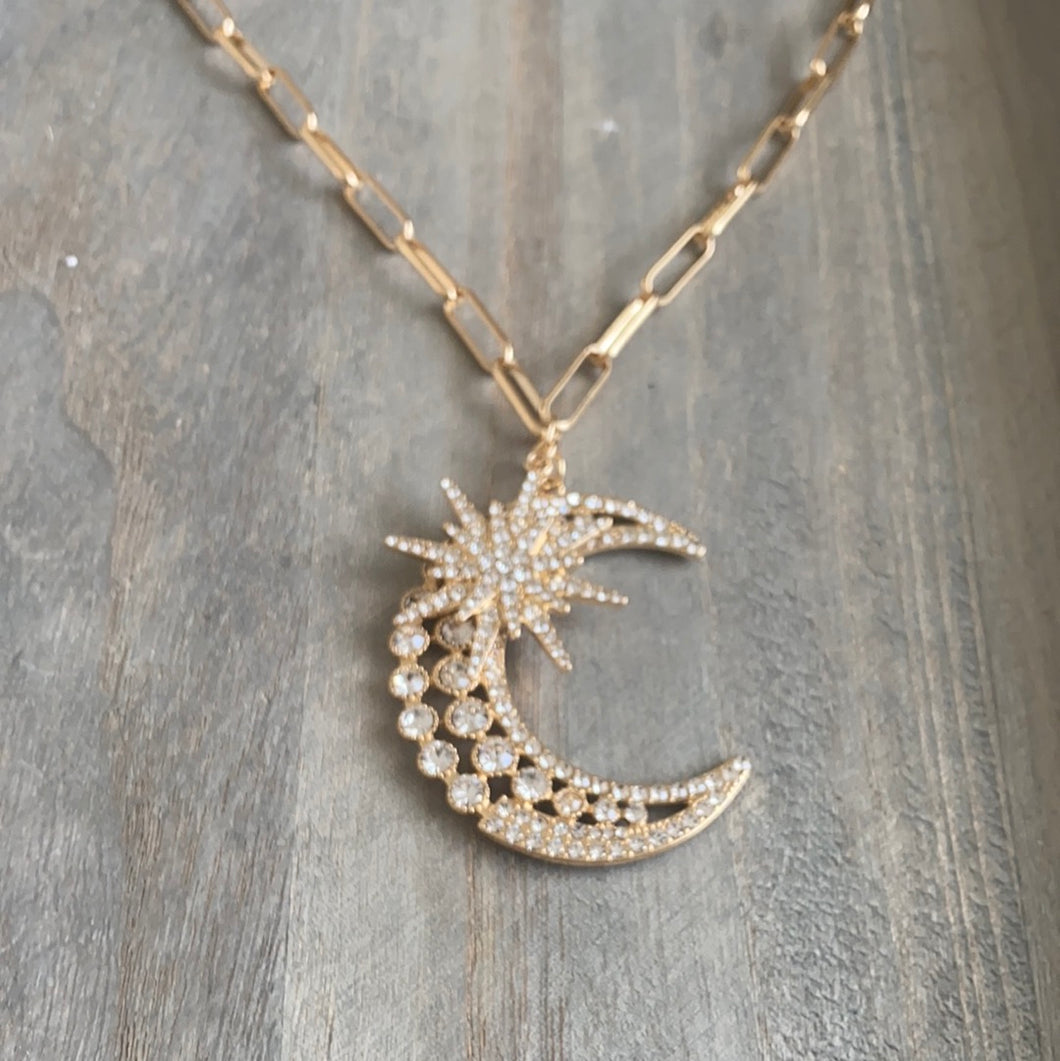 STAR OVER MOON NECKLACE