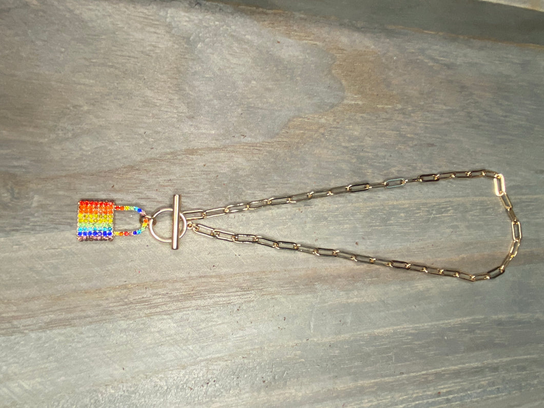 SKITTLES LOCKET NECKLACE