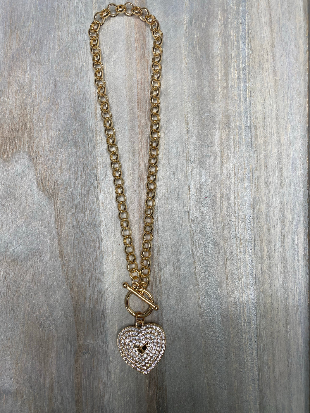 GOLD HEART NECKLACE