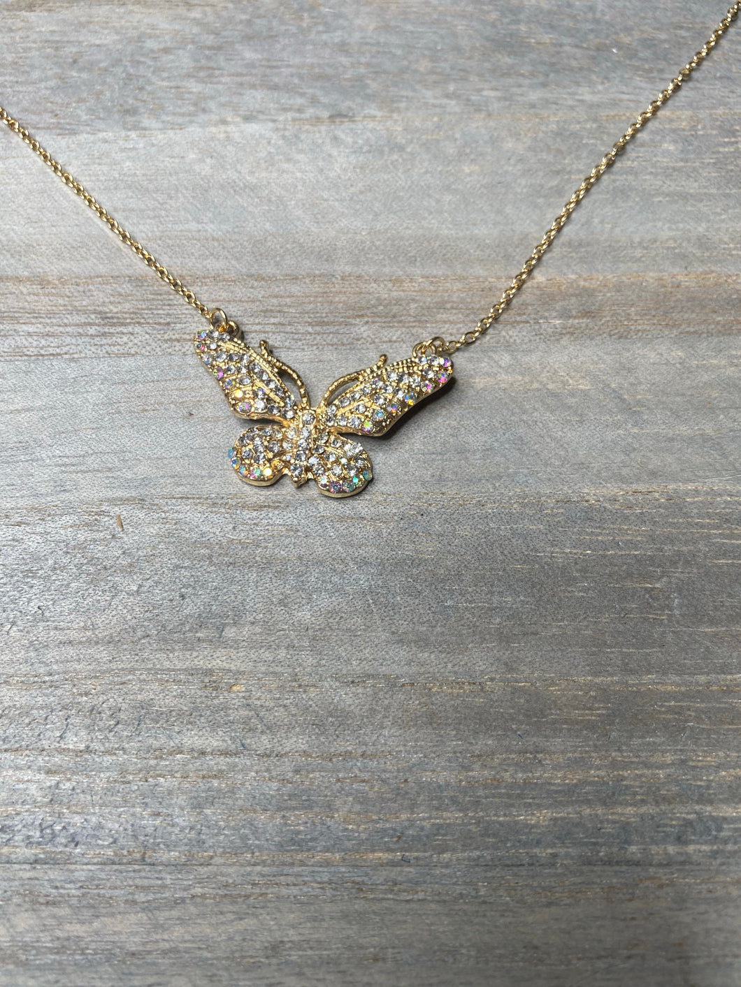 CIRCLE OF BUTTERFLIES NECKLACE